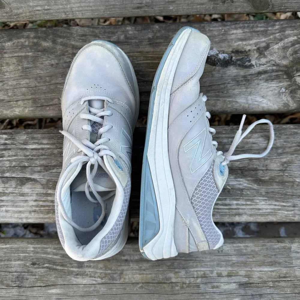 New‎ Balance 928v2 Gray Blue Leather Walking Shoes Sneakers SWW928GR2 Size 9.5